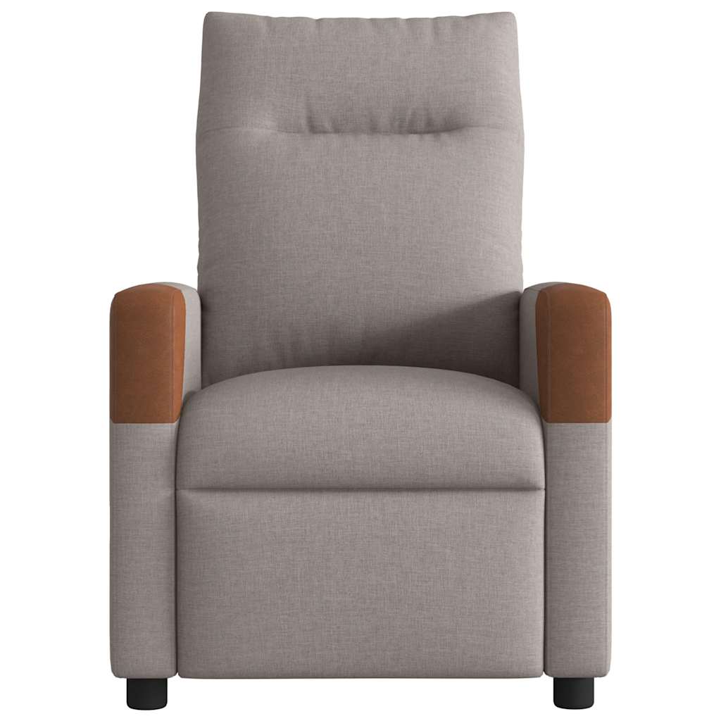 Massagesessel Taupe Stoff