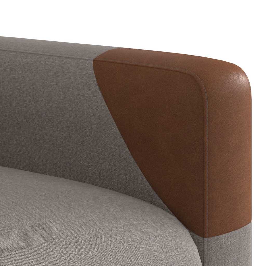 Massagesessel Taupe Stoff