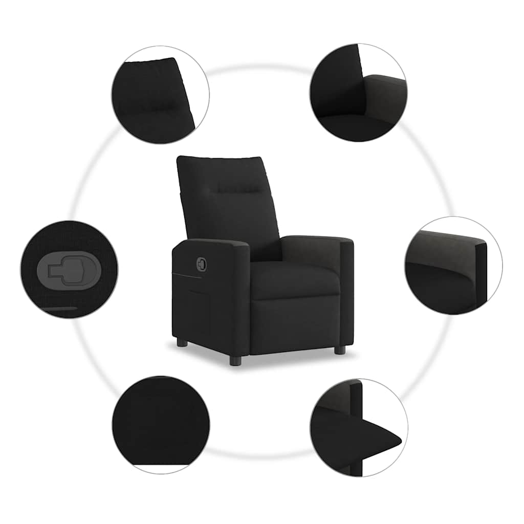 Relaxsessel Schwarz Stoff