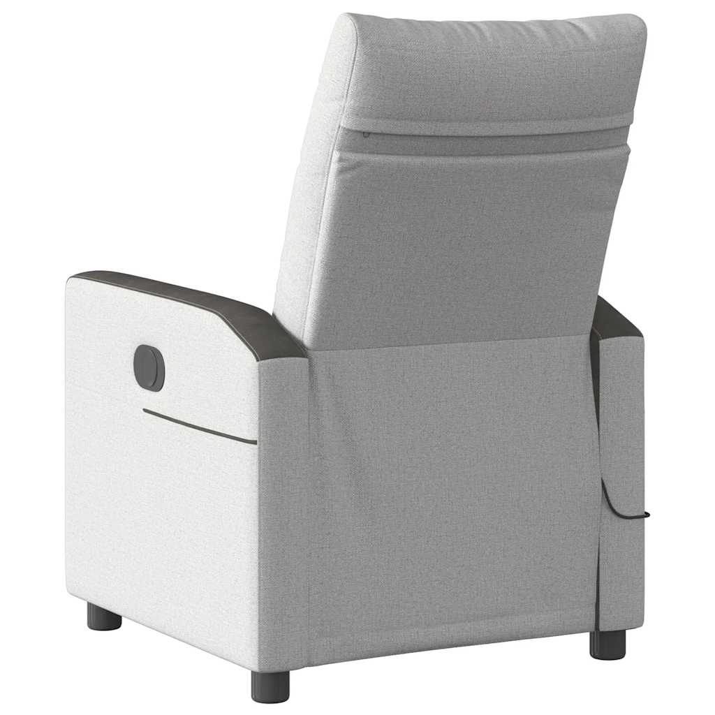 Massagesessel Wolkengrau Stoff