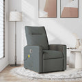 Massage-Relaxsessel, Stoff, Dunkelgrau