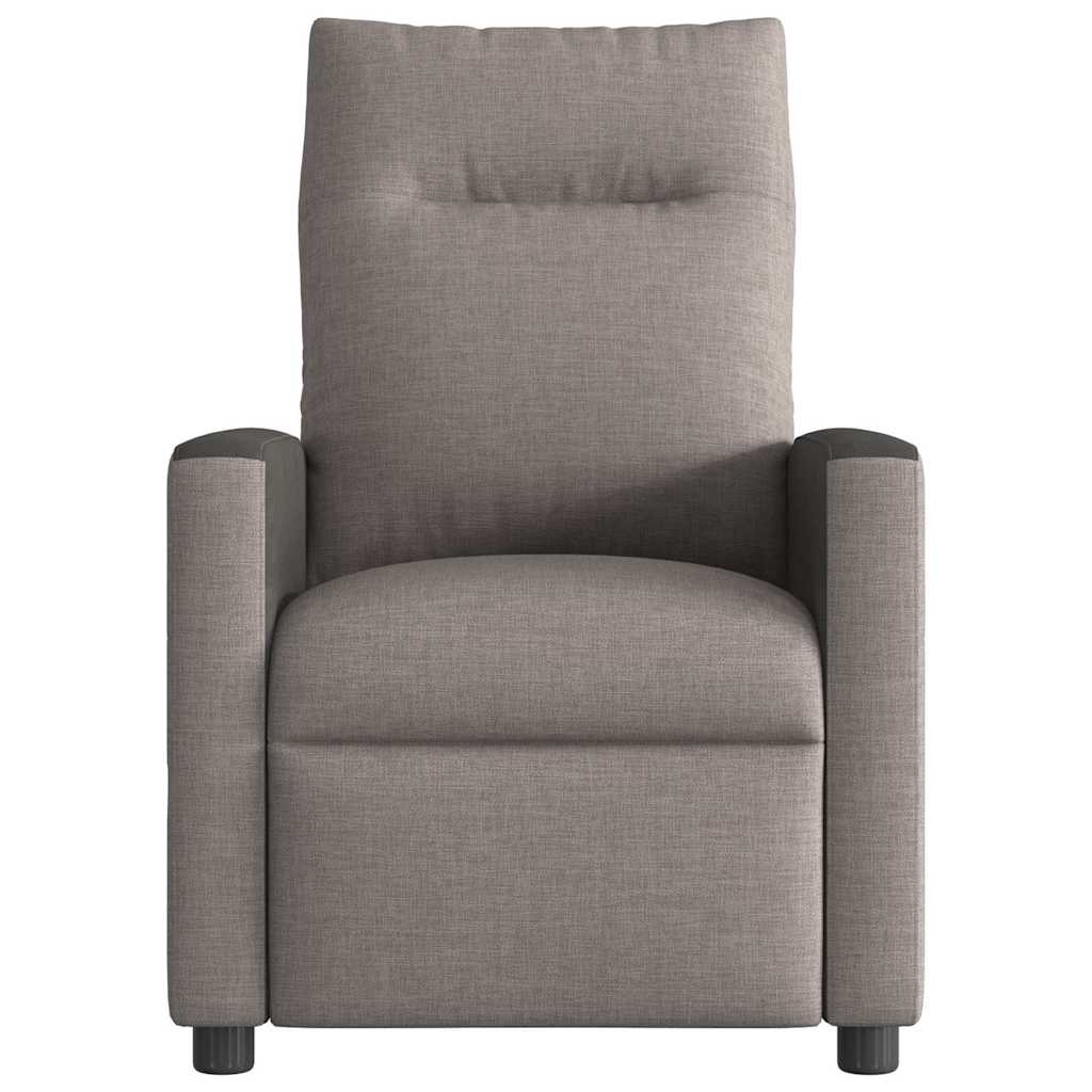 Massagesessel Taupe Stoff