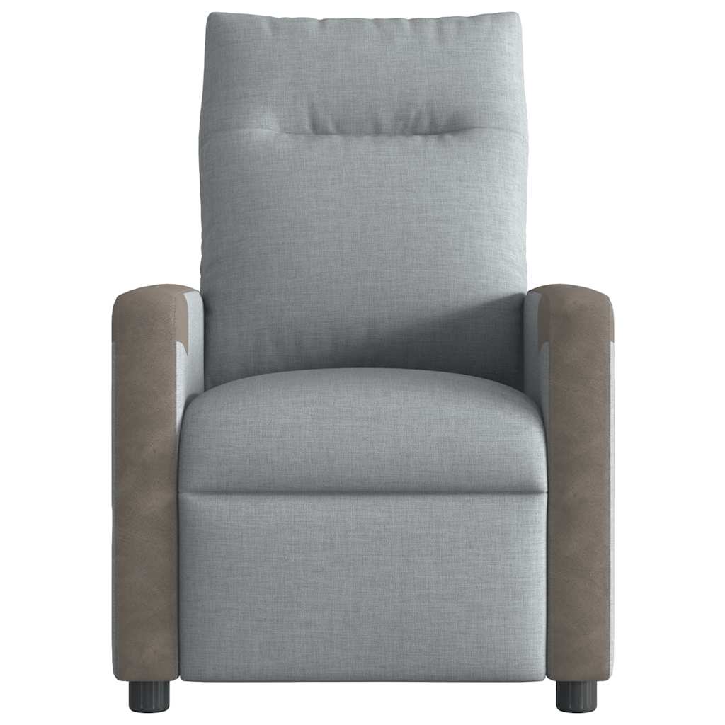 Relaxsessel Hellgrau Stoff