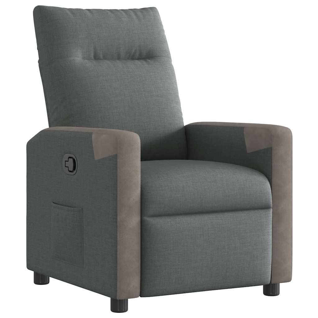 Relaxsessel Dunkelgrau Stoff
