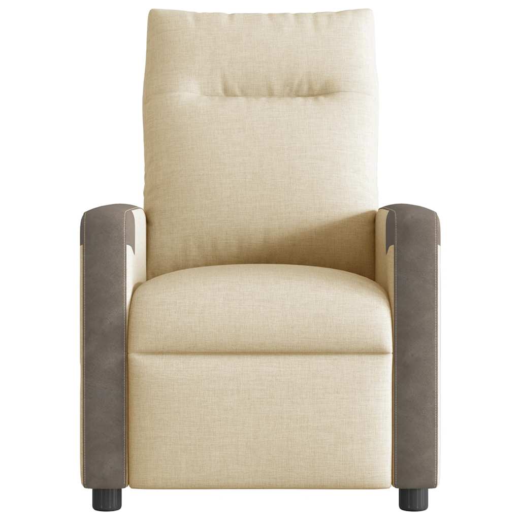 Relaxsessel Creme Stoff