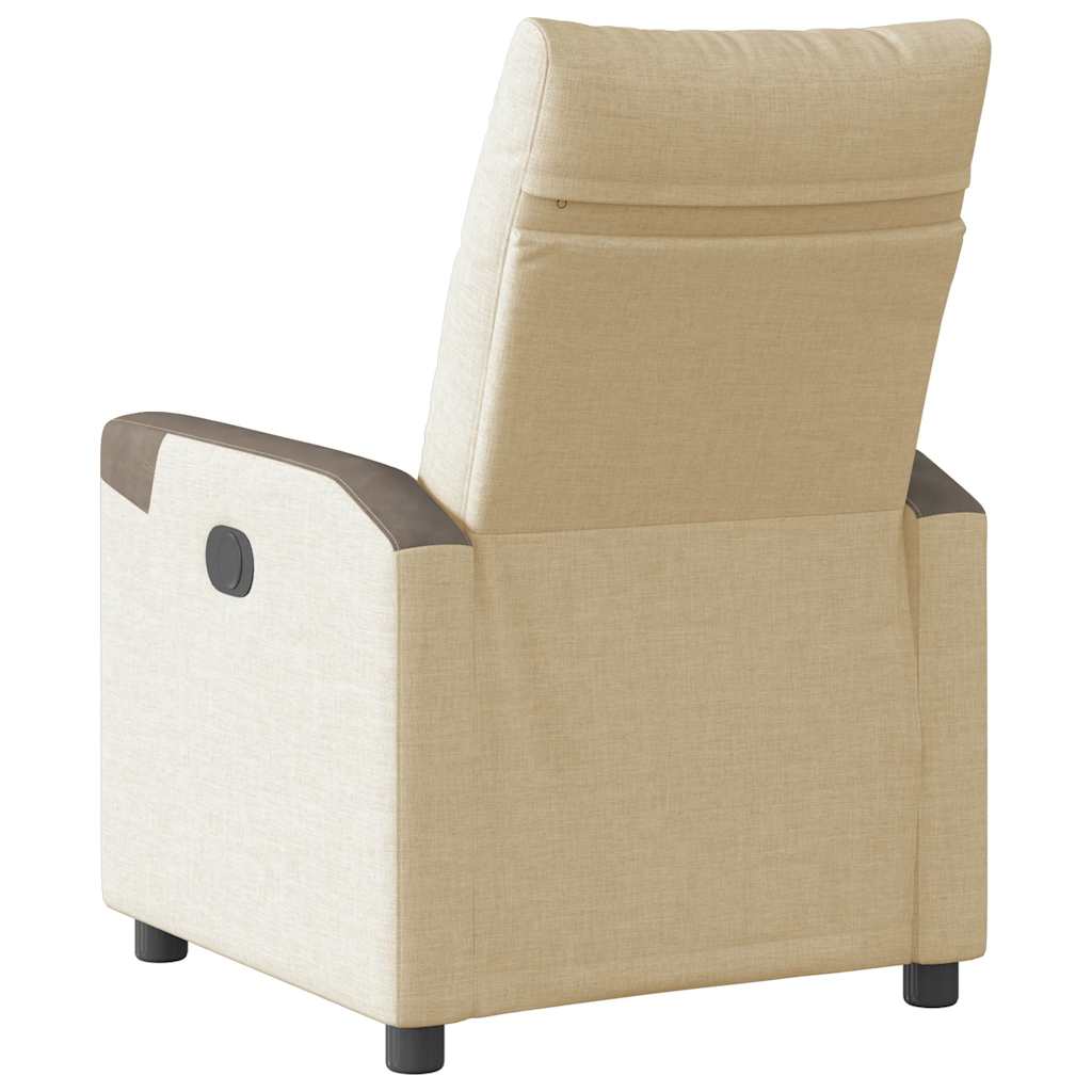 Relaxsessel Creme Stoff