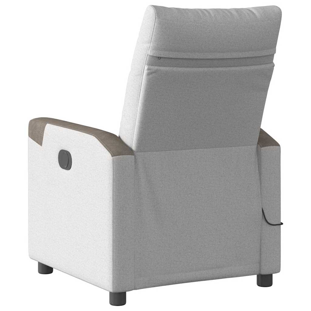 Massagesessel Wolkengrau Stoff