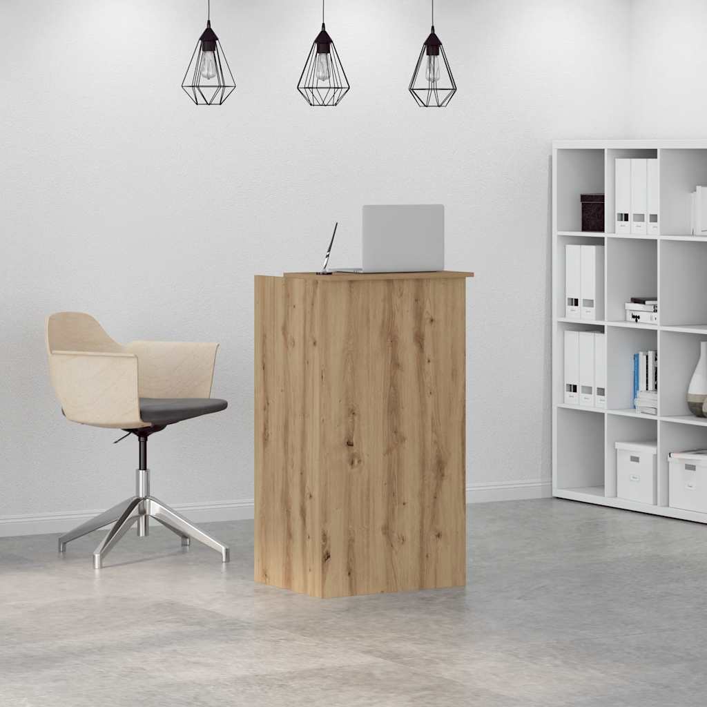 Empfangstheke Artisan-Eiche 55x50x103,5 cm Holzwerkstoff