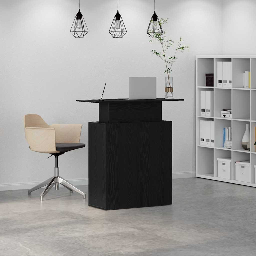Empfangstresen Schwarz 100 x 40 x 104 cm Holzwerkstoff