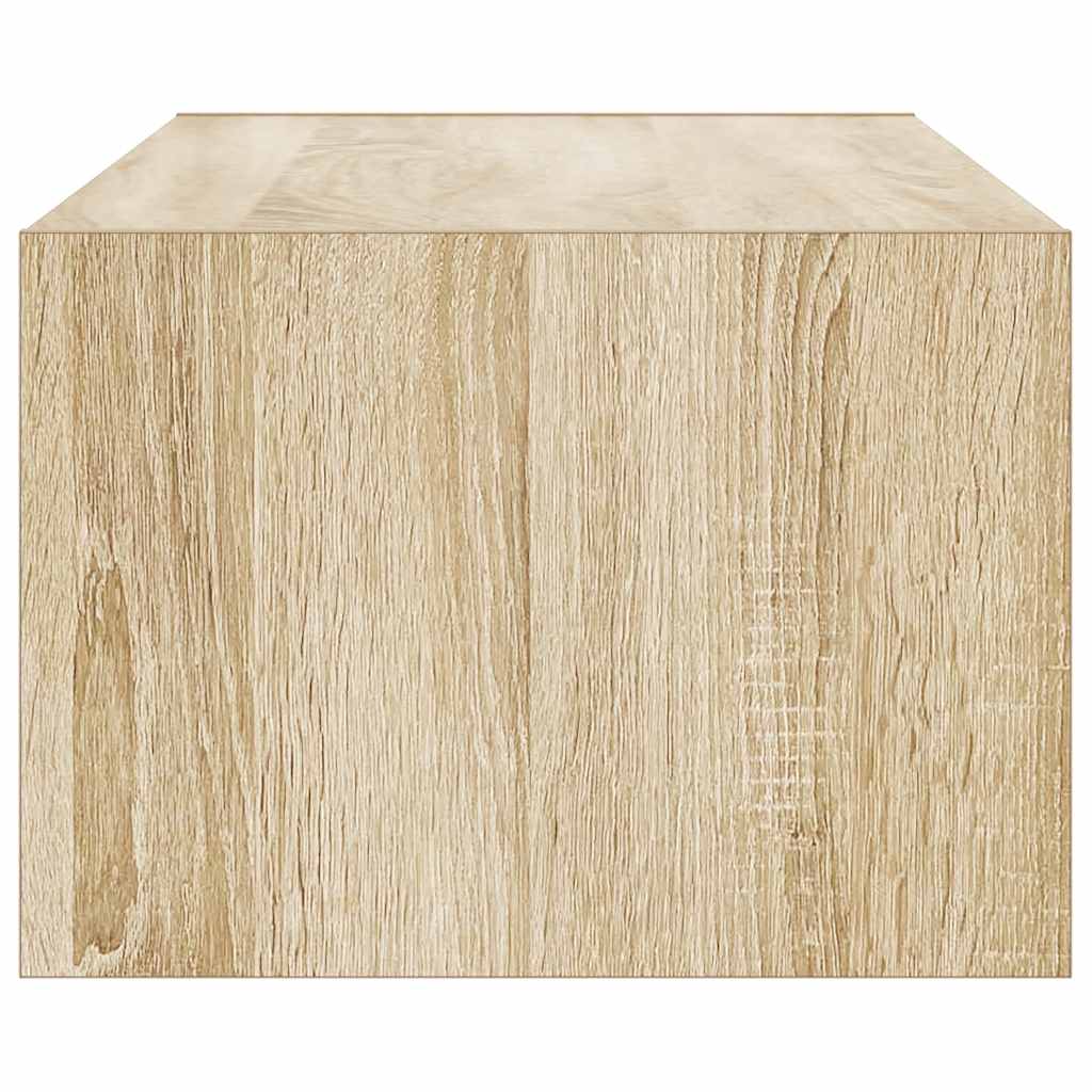 TV-Schrank mit LED-Leuchten Sonoma-Eiche 100x35,5x25 cm