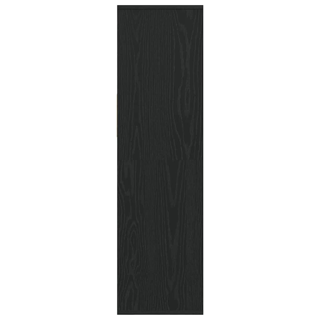 Bücherregal Schwarz 34x31x112 cm Holzwerkstoff