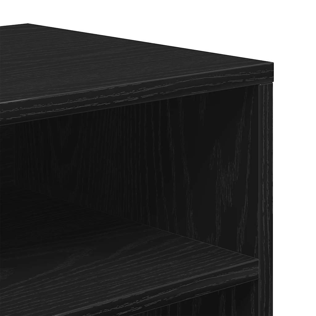 Bücherregal Schwarz 66x31x80 cm Holzwerkstoff