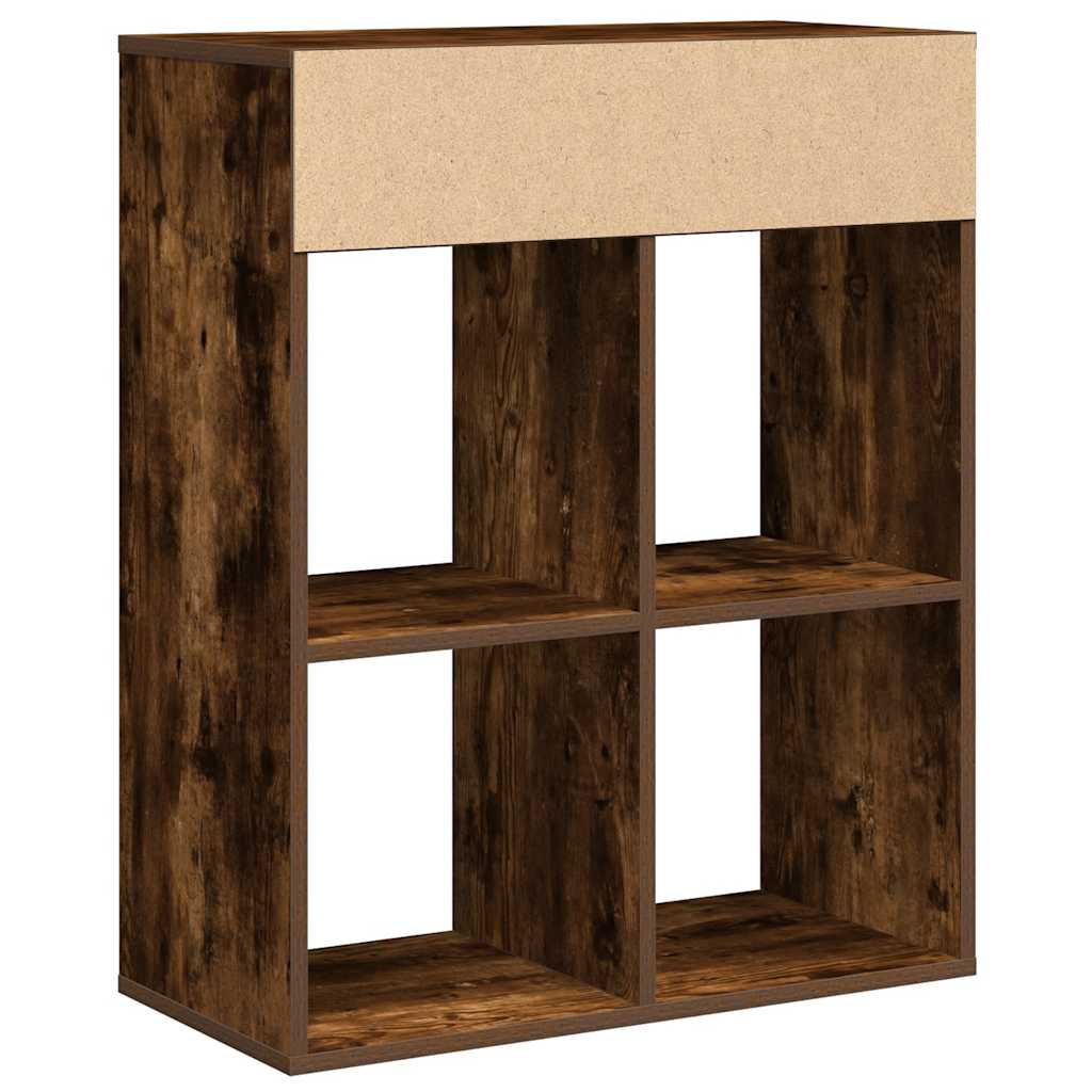Bücherregal Räuchereiche 66x31x80 cm Holzwerkstoff