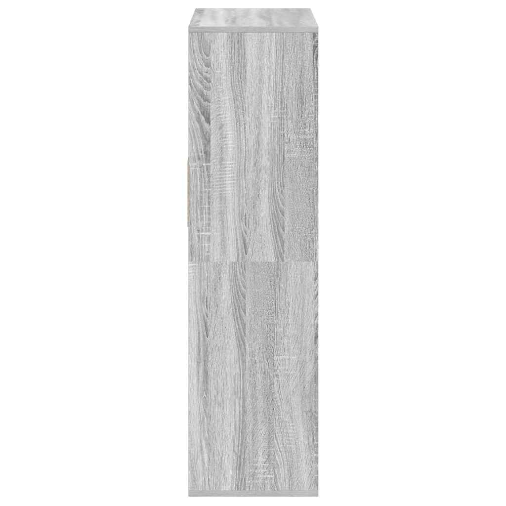 Bücherregal Grau Sonoma 66x31x112 cm Holzwerkstoff
