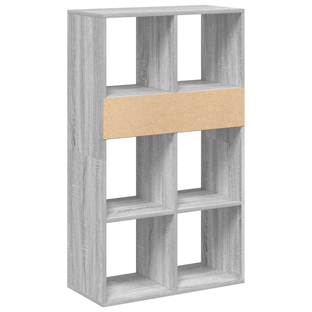 Bücherregal Grau Sonoma 66x31x112 cm Holzwerkstoff
