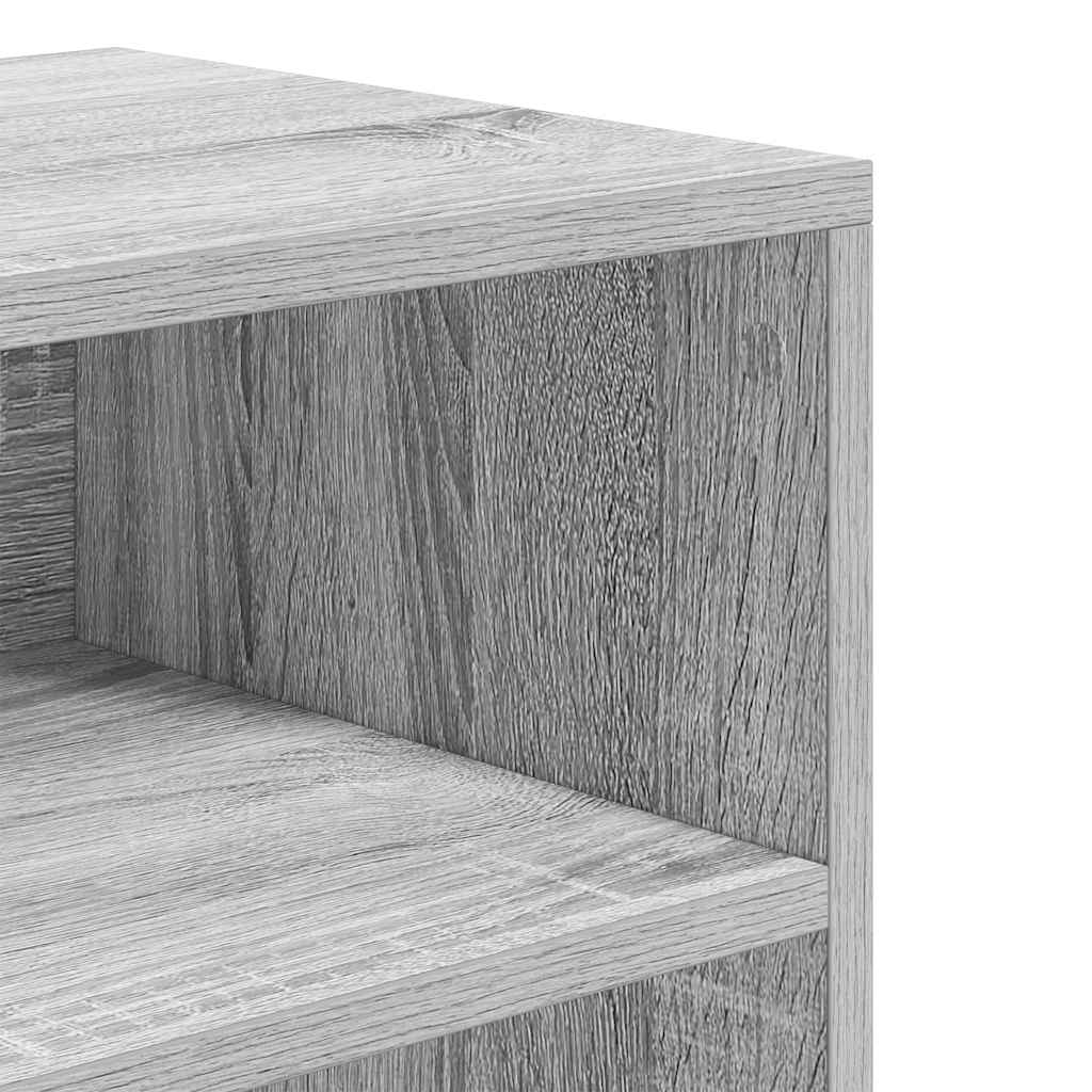 Bücherregal Grau Sonoma 60x30x71,5 cm Holzwerkstoff