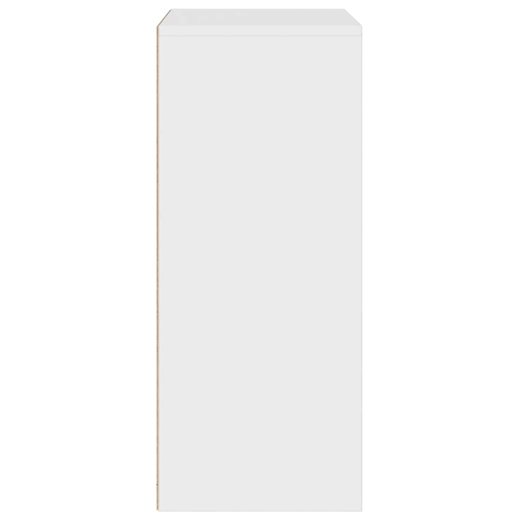 Bücherregal Weiß 60x30x71,5 cm Holzwerkstoff