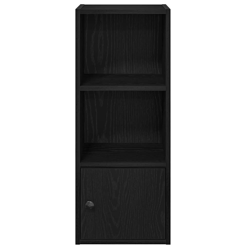 Bücherregal Schwarz Eichen-Optik 31x24x77 cm Holzwerkstoff