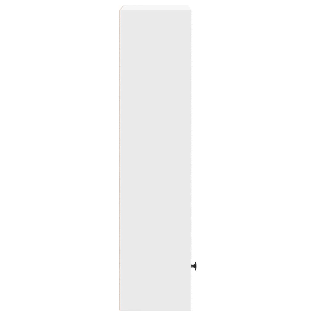 Bücherregal Weiß 31x24x102 cm Holzwerkstoff