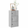Bücherregal Grau Sonoma 40x24x77 cm Holzwerkstoff