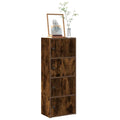 Bücherregal Räuchereiche 40x24x102 cm Holzwerkstoff