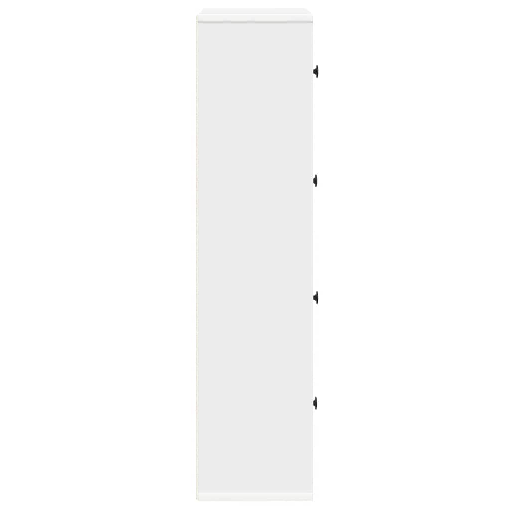 Bücherregal Weiß 60x24x101,5 cm Holzwerkstoff