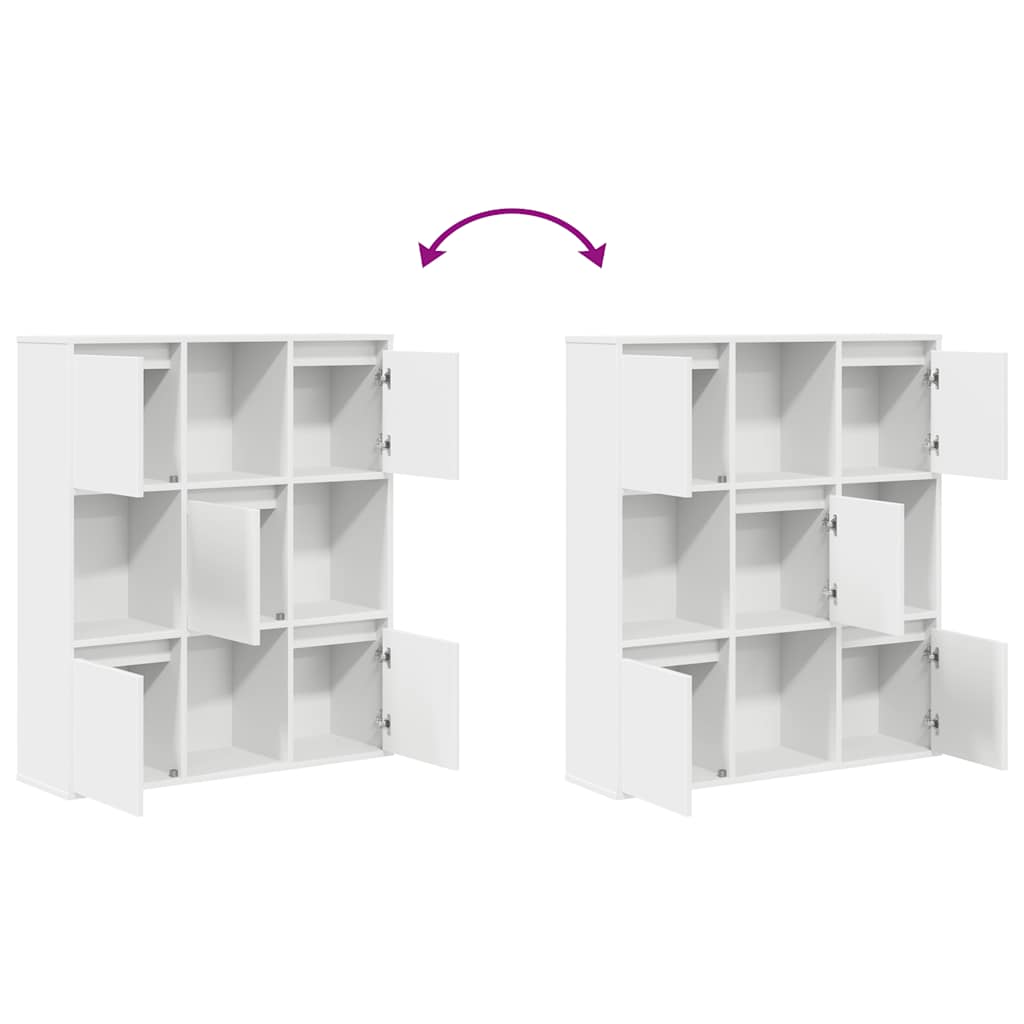 Bücherregal Weiß 89x24x101,5 cm Holzwerkstoff