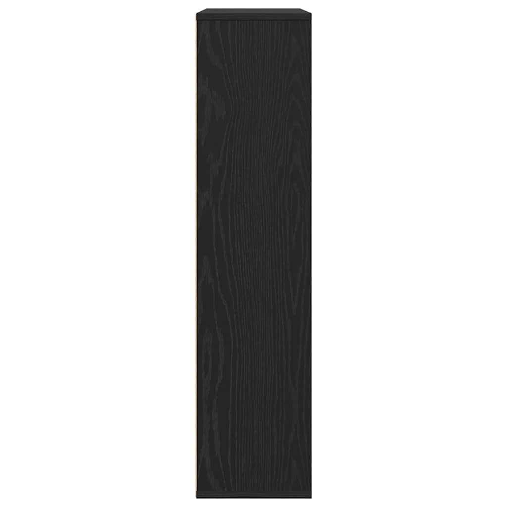 Bücherregal Schwarz Eichen-Optik 89x24x101,5 cm Holzwerkstoff