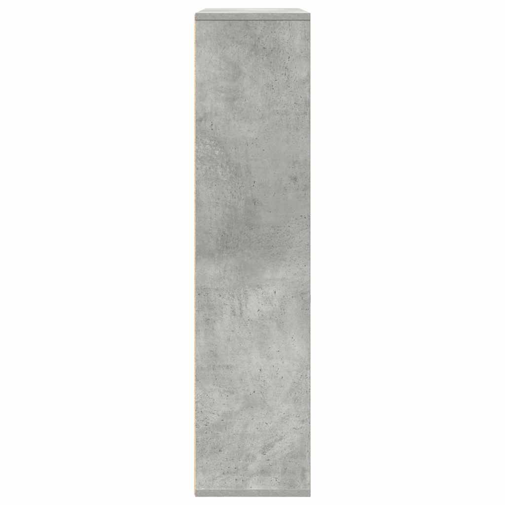 Bücherregal Betongrau 89x24x101,5 cm Holzwerkstoff
