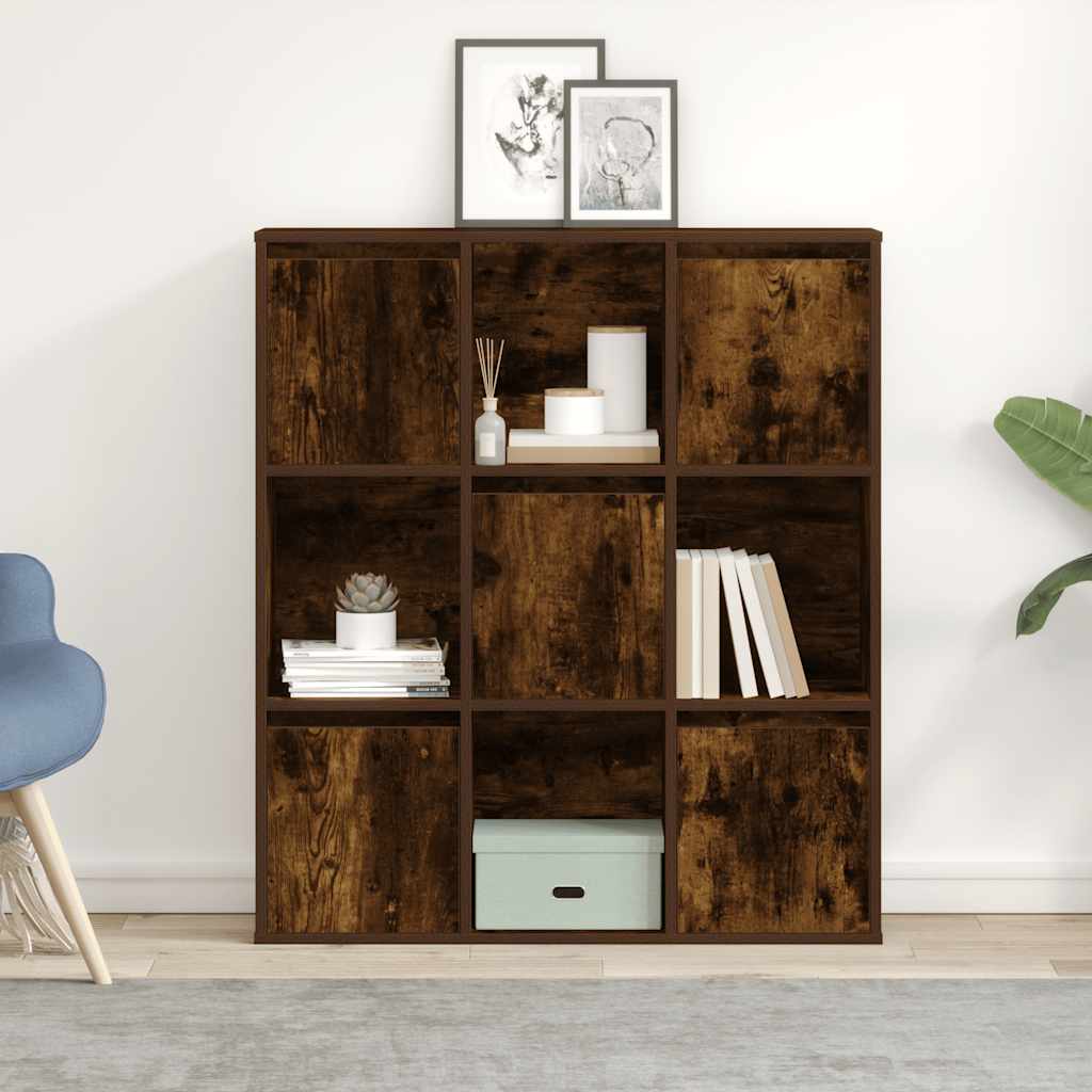 Bücherregal Räuchereiche 89x24x101,5 cm Holzwerkstoff