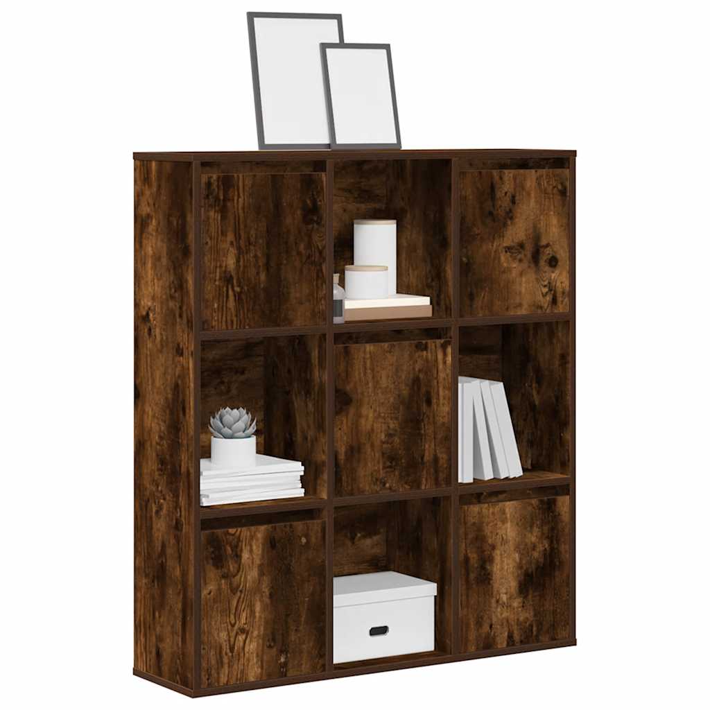 Bücherregal Räuchereiche 89x24x101,5 cm Holzwerkstoff