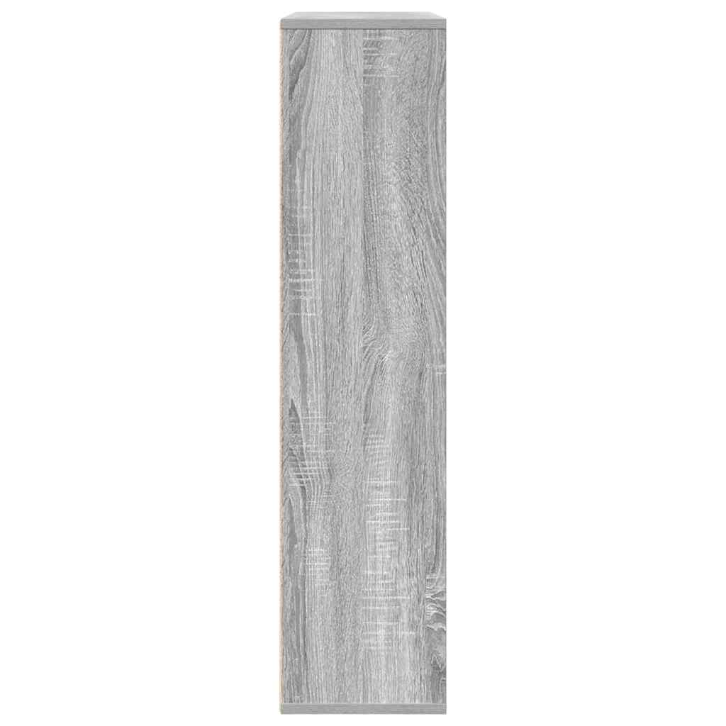 Bücherregal Grau Sonoma 89x24x101,5 cm Holzwerkstoff