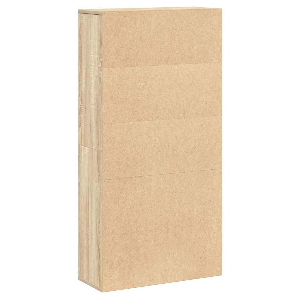 Bücherregal Sonoma-Eiche 60x24x120 cm Holzwerkstoff