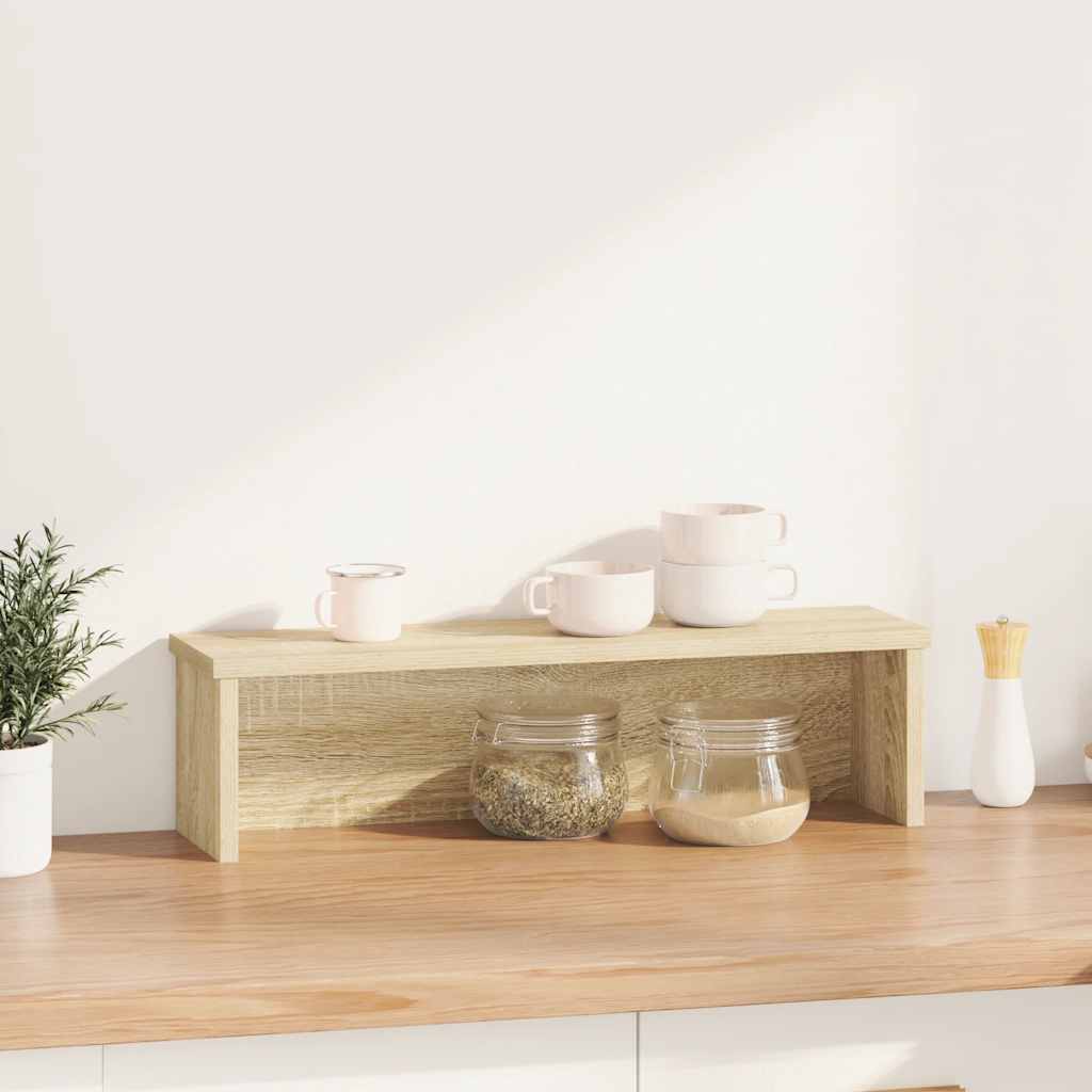 Küchenregal Stapelbar Sonoma-Eiche 50x15x16 cm Holzwerkstoff