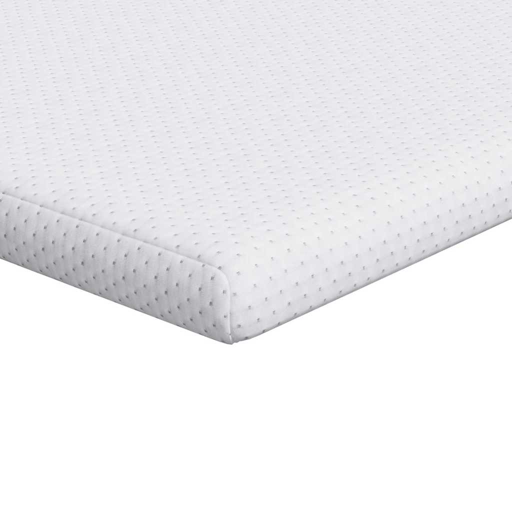 Matratzenauflage Weiß 140 x 190 cm Jacquard Stoff