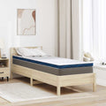 Matratzenauflage Weiß 80 x 200 cm Jacquard-Stoff