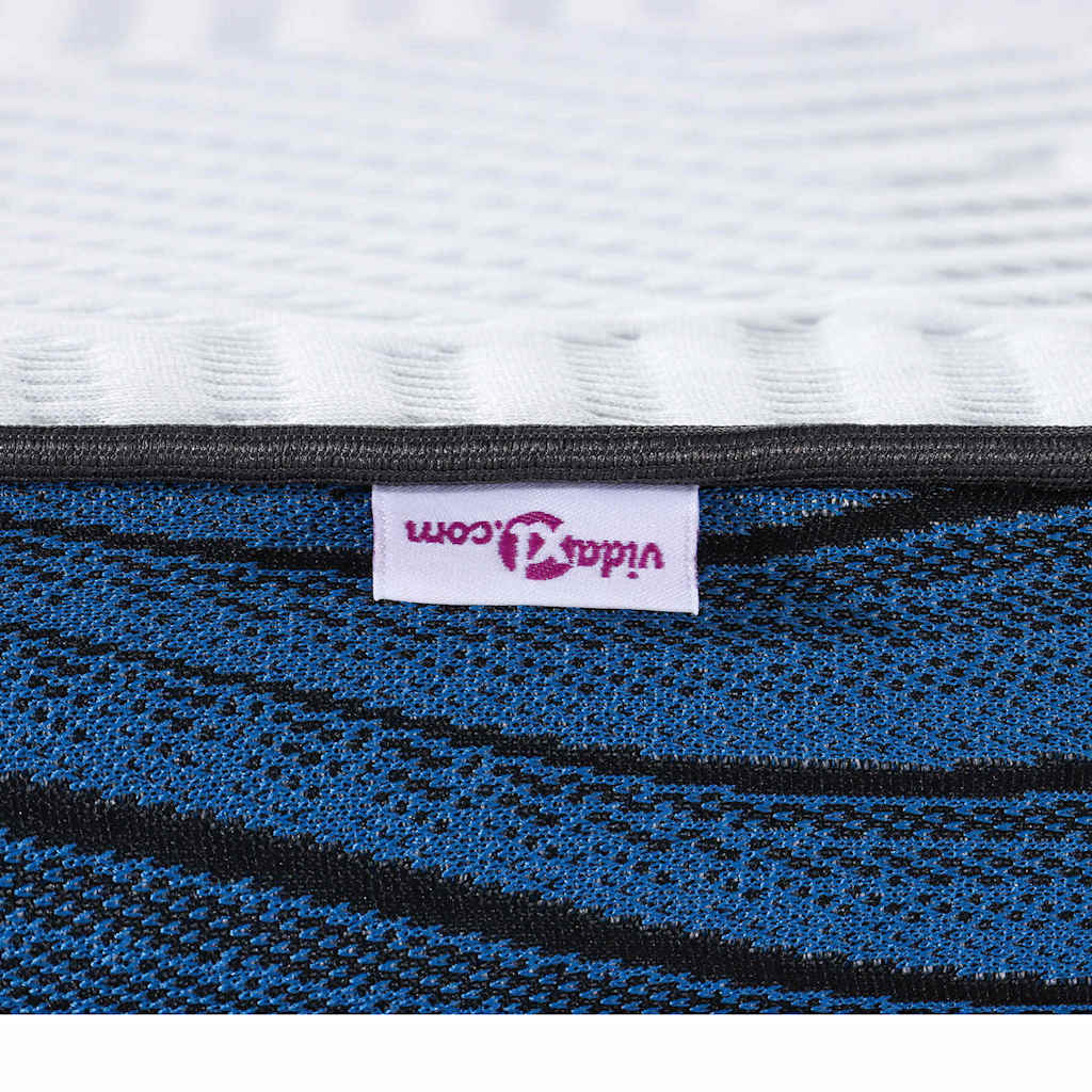 Matratzenauflage Weiß 140 x 190 cm Jacquard-Stoff