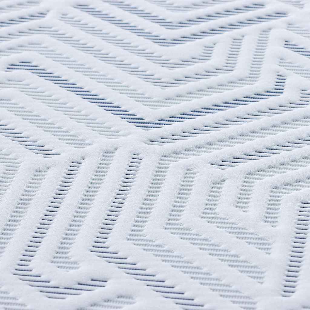 Matratzenauflage Weiß 200 x 200 cm Jacquard-Stoff