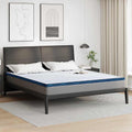 Matratzenauflage Weiß 200 x 200 cm Jacquard-Stoff