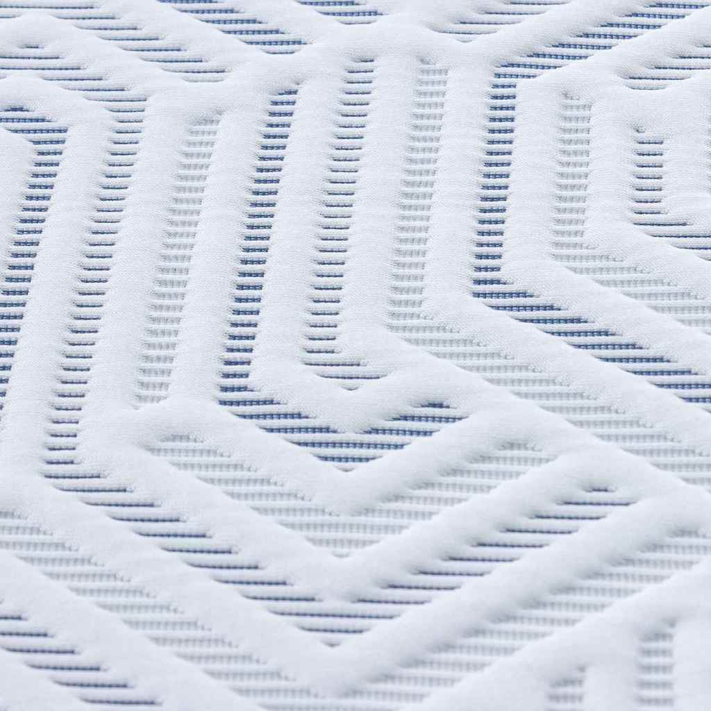 Matratzenauflage Weiß 80 x 200 cm Jacquard-Stoff