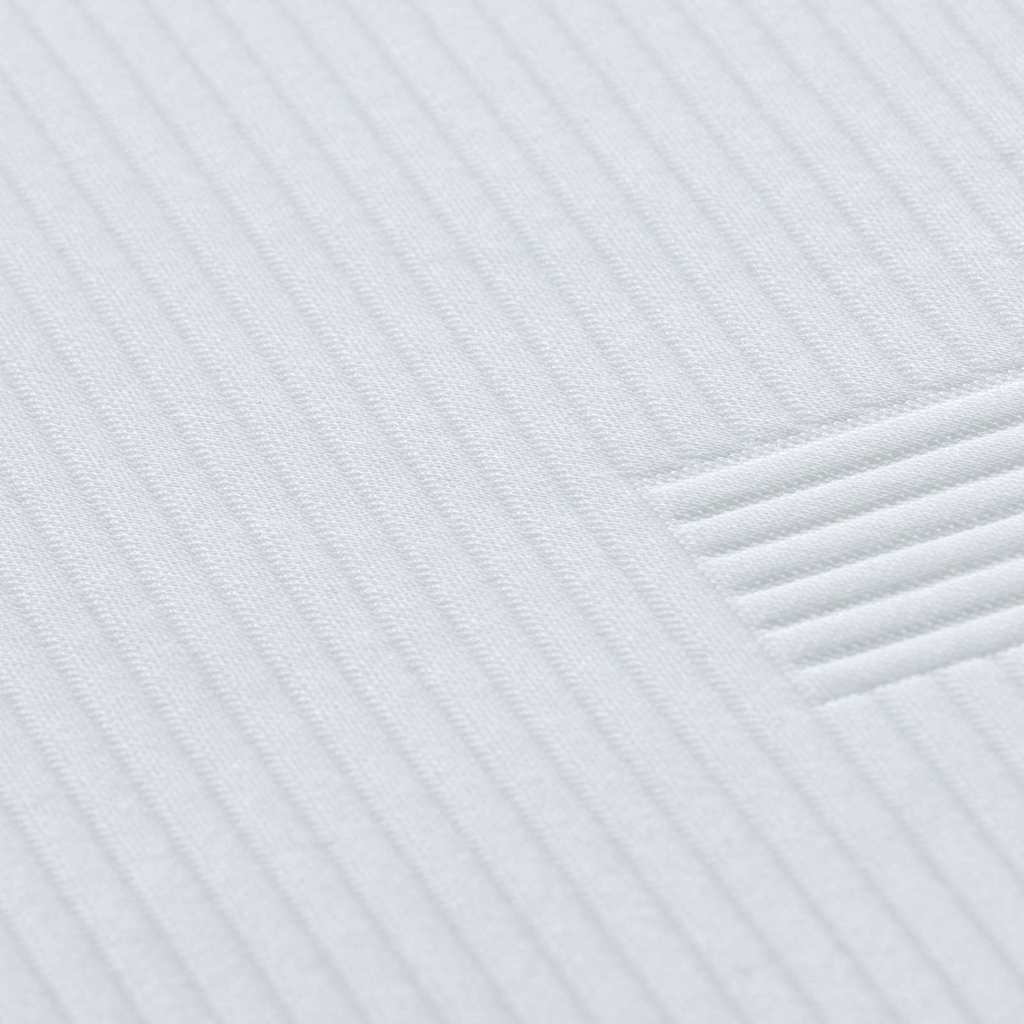 Matratzenauflage Weiß 100 x 200 cm Jacquard-Stoff