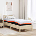 Matratze Weiß und Grau 70 x 200 cm Jacquard-Stoff