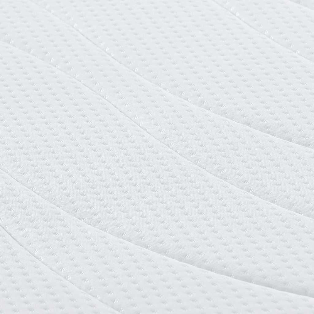 Matratze Weiß 80 x 200 cm Jacquard-Stoff