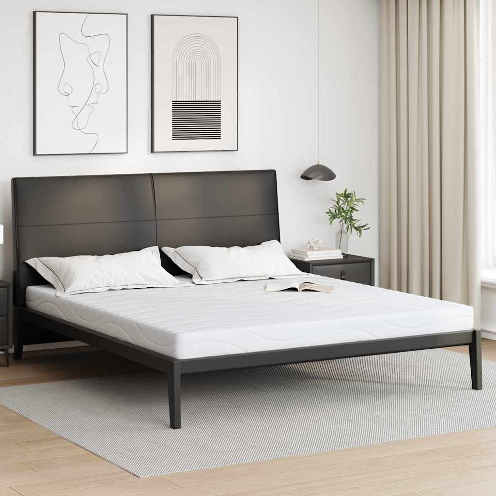 Matratze Weiß 200 x 200 cm Jacquard-Stoff