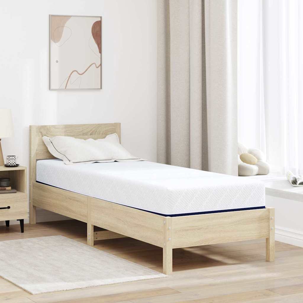 Matratze Weiß und Blau 70 x 200 cm Jacquard-Stoff