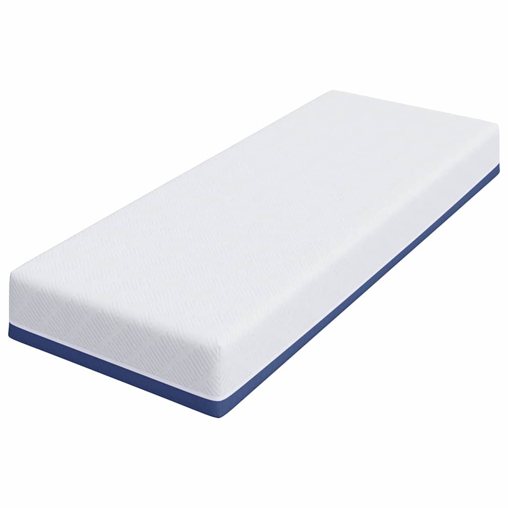 Matratze Weiß und Blau 70 x 200 cm Jacquard-Stoff