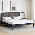 Matratze Weiß und Blau 200 x 200 cm Jacquard-Stoff