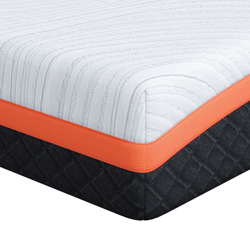 Matratze Weiß und Schwarz 80 x 160 cm Jacquard-Stoff