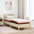 Matratze Weiß und Schwarz 80 x 200 cm Jacquard-Stoff