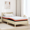 Matratze Weiß und Schwarz 90 x 200 cm Jacquard-Stoff